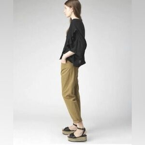 Isabel Marant Hayley Black Quilted Leather 2.5” Platform Sandals US Size 9